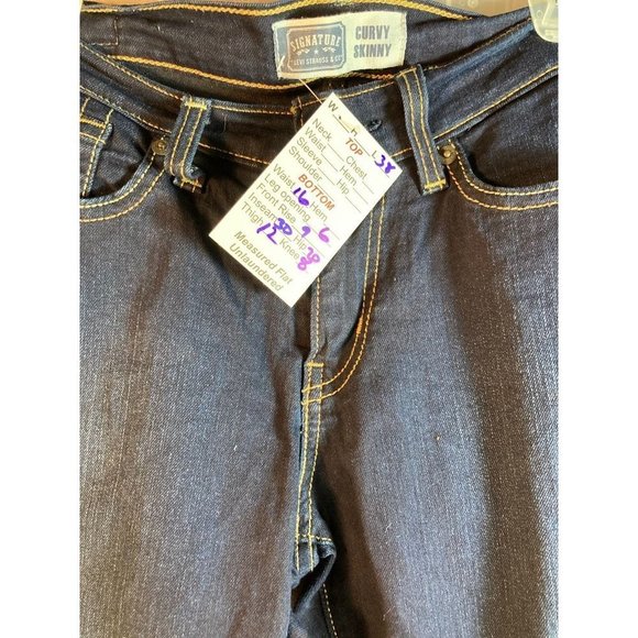 LEVI’S Stretchy Curvy Skinny Leg Denim Jeans Mid Rise‎ Blue Size 32. 127 - Picture 3 of 3